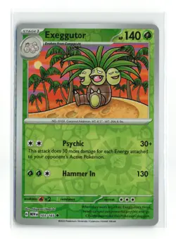 EXEGGUTOR 103/165 151 REVERSE HOLO POKEMON TCG NM-LP - Image 1