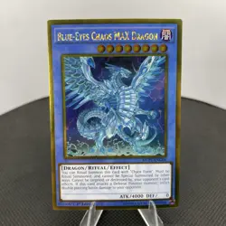 Yugioh Blue-Eyes Chaos MAX Dragon MVP1-ENG04 1. Edition Gold Rare NM - Image 1