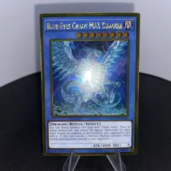 Yugioh Blue-Eyes Chaos MAX Dragon MVP1-ENG04 1. Edition Gold Rare NM - Image 2