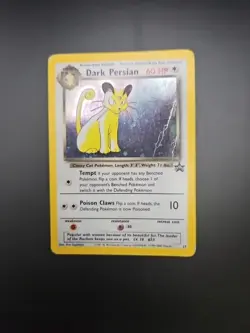 Pokemon Dark Persian Holo Black Star Promo Damaged - Image 1