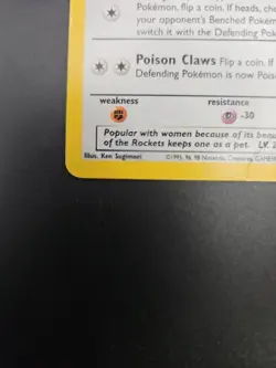 Pokemon Dark Persian Holo Black Star Promo Damaged - Image 2