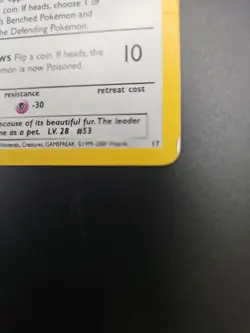 Pokemon Dark Persian Holo Black Star Promo Damaged - Image 3