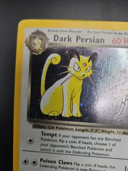 Pokemon Dark Persian Holo Black Star Promo Damaged - Image 5