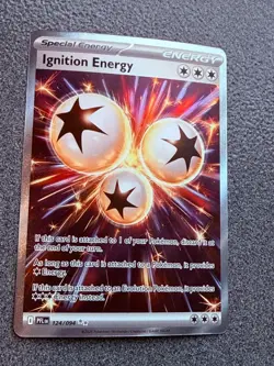 Pokemon English Phantasmal Flames 124/094 94 Ignition Energy Full Art Trainer - Image 1