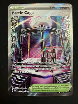 Battle Cage 116/094 ME02 Phantasmal Flames Holo Trainer Pokemon NM - Image 1