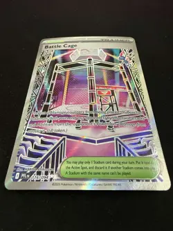 Battle Cage 116/094 ME02 Phantasmal Flames Holo Trainer Pokemon NM - Image 3