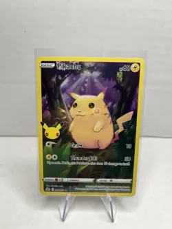 Pokemon Pikachu 005/025 Celebrations Holo Rare Full Art Thunder Basic 60 HP - Image 1