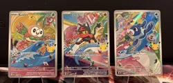 Pokemon 2026 First Partner Illustration Collection Series 1 Promos Set 43-45 #ML - Image 1