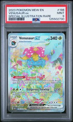 Venusaur ex 198/165 (SIR) Pokemon 151 PSA 9 MINT - Image 1