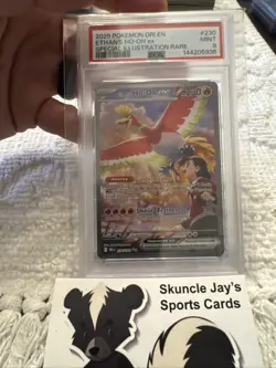 Pokemon Ethan's Ho-Oh ex 230/182 Special Illustration Rare PSA 9 - Image 1
