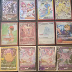 Pokemon TCG Binder Lot Umbreon Lapras Pikachu Sylveon Espeon V EX Rapid Strike - Image 1