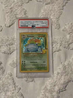 2021 Pokemon Celebrations Venusaur Holo Classic Collection # 15/102 PSA 10 - Image 1