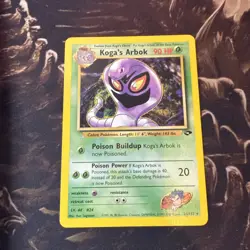 Koga’s Arbok 25/132 Gym Challenge Unlimited Regular Rare VTG Pokemon TCG - Image 1