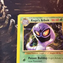 Koga’s Arbok 25/132 Gym Challenge Unlimited Regular Rare VTG Pokemon TCG - Image 2