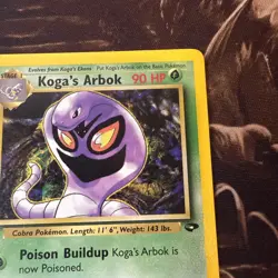 Koga’s Arbok 25/132 Gym Challenge Unlimited Regular Rare VTG Pokemon TCG - Image 3