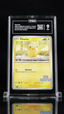 PIKACHU 2025 Pokemon Scarlet Violet Illustration Contest 2024 #214 Promo TAG 9 - Image 1