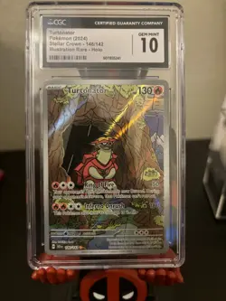 2024 Pokemon Stellar Crown Illustration Rare #146/142 Turtonator Holo CGC 10 - Image 1