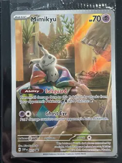 Pokemon TCG: Mimikyu Black Star Promo Scarlet & Violet 075 (Sealed) Crimped - Image 2