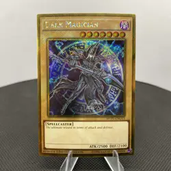 Yugioh Dark Magician MVP1-ENGV3 Limited Edition Gold Secret Rare NM - Image 1