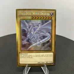 Yugioh Blue-Eyes White Dragon MVP1-ENGV4 Limited Edition Gold Secret Rare NM - Image 1