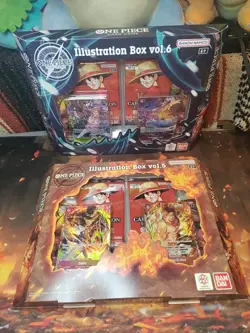 One Piece TCG Illustration Box Vol 5 and Vol 6 Lot - Factory Sealed OP13 PRB02 - Image 1