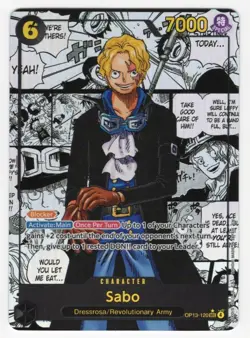 ONE PIECE Sabo Manga (Super Alternate Art) OP13-120 Carrying On His Will Foil - Image 1
