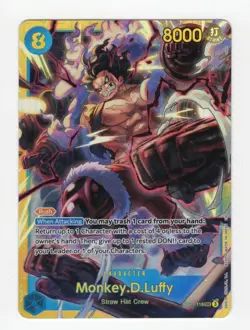 ONE PIECE Monkey.D.Luffy (118) OP11-118 A Fist of Divine Speed Foil - Image 1
