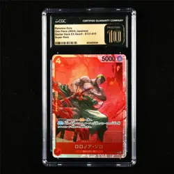 CGC 10 PRISTINE 2024 One Piece JPN Roronoa Zoro ST21-015 SR - Image 1