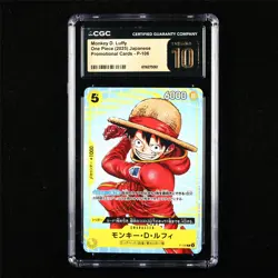 CGC 10 PRISTINE 2025 One Piece JPN Monkey D. Luffy P-106 P - Image 1
