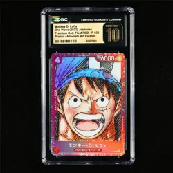 CGC 10 PRISTINE 2022 One Piece JPN Monkey D. Luffy P-022 P (Alt Art) - Image 2
