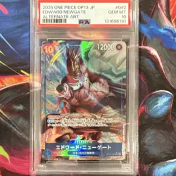 One Piece Edward Newgate PSA 10 OP13-042 Alternate Art Holo Japanese 2025 - Image 1
