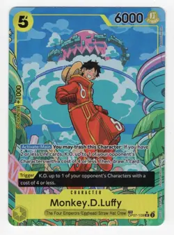 ONE PIECE Monkey.D.Luffy (TR) OP07-109 Two Legends Foil - Image 1