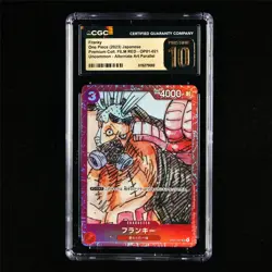 CGC 10 PRISTINE 2023 One Piece JPN Franky OP01-021 C (Alt Art) - Image 2