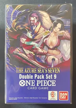 One Piece TCG Double Pack Set 9 The Azure Sea's Seven New Sealed - Image 1