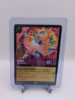 Lorcana TCG- Genie - Main Attraction 49/204 Shimmering Skies Regular Legendary - Image 1