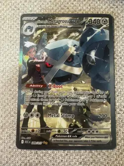Pokemon TCG Steven's Metagross EX Full Art ASC 289/217 Holo HP340 Metal Card - Image 1
