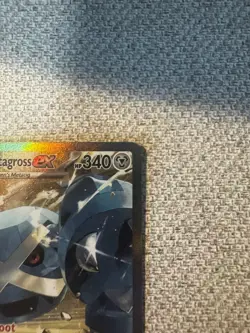 Pokemon TCG Steven's Metagross EX Full Art ASC 289/217 Holo HP340 Metal Card - Image 3
