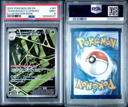 Pokemon Team Rocket's Spidops 187/182 PSA 9 MINT Sv10: Destined Rivals Holo CARD - Image 2