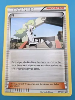 Pokemon Card Black Star Promo - 2013 Trainer N BW100 - Image 1