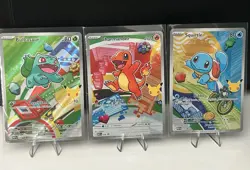 Pokemon TCG First Partner Illustration Collection Series 1 Kanto GEN 1 3x Cards - Image 1