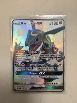 Pokemon GX Holo Card Lot - Rayquaza GX & Decidueye GX (x2) - 3 Cards - Image 1