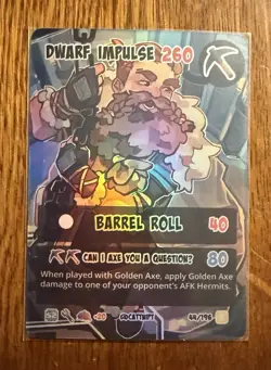 Hermitcraft TCG Alter Ego FOIL/HOLO Dwarf Impulse Card - Comes in CREO Sleeve - Image 3