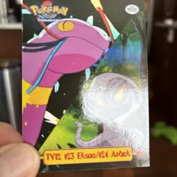 Vintage 1999 Topps Pokemon TV Animation Edition TV12 Ekans/Arbok Holo Foil Card - Image 1