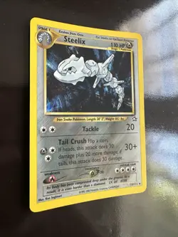 Pokemon Steelix Neo Genesis Holo Rare 110HP Unlimited 15/111 English Card LP+ - Image 3