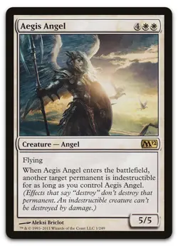 Aegis Angel #1 (LP) Magic 2012 (M12) M12 Magic MTG - Image 1
