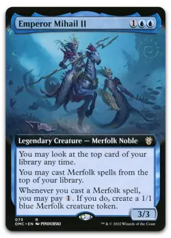 Emperor Mihail II (Extended Art) #73 (NM) Dominaria United DMC Magic MTG - Image 1