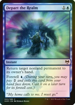 MTG Depart the Realm Foil ** Kaldheim ** English (NM) - Image 1