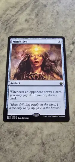 Mind's Eye Battlebond Regular Artifact Rare MTG NM - Image 1