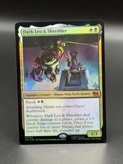 MTG: Teenage Mutant Ninja Turtles ~ Dark Leo & Shredder (Mythic) FOIL #142 - Image 1