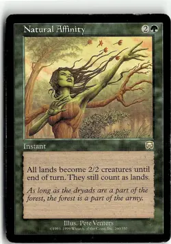 Magic the Gathering 1999 Mercadian Masques Natural Affinity #260 - Image 1